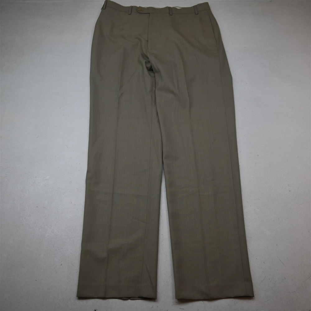 NEW Vtg Ralph Lauren 36x34 Khaki Washable Flat Front Full Cut Dress Mens Pants